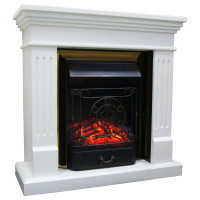 Каминокомплект InterFlame Лира Фобос Люкс BL белый Лайт с Fobos BL белый