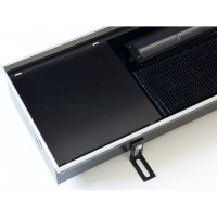 Внутрипольный конвектор KVZ с вентилятором с решеткой KVZ-Vent-230-80-2400-6V-UA/RRA-230-2400-A