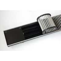 Внутрипольный конвектор KVZ с вентилятором с решеткой KVZ-Vent-230-80-2000-4V-UA/RRA-230-2000-A