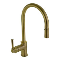 Смеситель для кухни Migliore ERMITAGE MINI с вытяжной лейкой, ручка сбоку, латунь, бронза 31525