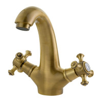 Смеситель для раковины Migliore PRESTIGE донный клапан "click-clack", бронза 31600