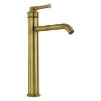 Смеситель для раковины Migliore ERMITAGE MINI высокий, ручка сверху латунь, донный клапан "click-clac, бронза 31420