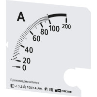 Шкала TDM ELECTRIC ш96 100/5а-1.5, для а96 х/5а SQ1102-2012