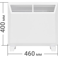 Электрический конвектор TDM ELECTRIC ЭК-1000X, термостат, ножки, белый, 1000 Вт, SQ2520-1211