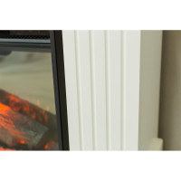 Каминокомплект ELEKAM ostin с очагом pulsar 23 белый с черным 100106