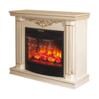 Каминокомплект InterFlame Genius ЕС с Panoramic 25 LED F/X бежевый золотой патиной Genius с Panoramic25 бежевый ЗП