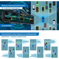 Видеорегистратор-зеркало TrendVision MR-1100 (AI Smart Assist) TVMR1100
