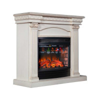 Каминокомплект InterFlame Афина Панорамик 25 LED F/X Q бежевый с золотой патиной с Panoramic25Q бежевый ЗП