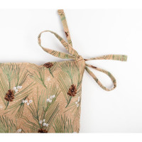 Сидушка на стул Этель "Spruce branches" 42x42x7см, 100% хлопок, саржа 190 г/м2 7321855