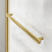Душевая дверь VINCEA Slim Soft 1200, брашированное золото, стекло прозрачное VDS-1SS120CLG