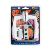Ручка АЛЛЮР комплект ручка и защелка АРТ ОСКАР W+L45-8 W (13110/S45) матовый белый 14675