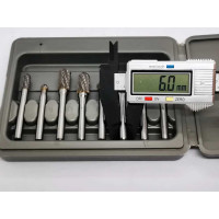 Набор бор-фрез из карбида вольфрама 8 шт Genler 25093