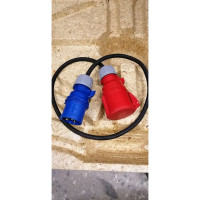 Переходник ALPENBOX Male CEE32A 3P - Female CEE32A 5P IP44 XTREM 3G4 0,5м 9110109