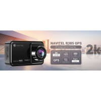 Автомобильный видеорегистратор NAVITEL R385 2K (2560x1440) с GPS R385 GPS