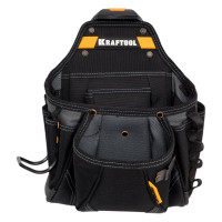 Поясная сумка 350x260 мм с быстросъёмным креплением KRAFTOOL FastClip KP-27, 27 карманов и петли 38773