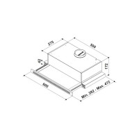 Вытяжка с выдвижным экраном Korting KHP 6637 GWX 00000016977