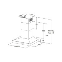 Купольная вытяжка Korting  KHC 6831 NGN 00000018963