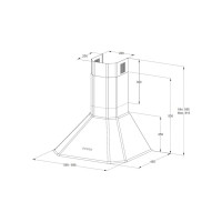 Купольная вытяжка Korting  KHC 6839 IX 00000017133