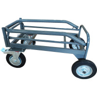 Тележка для дворника с литыми колесами Ø200 мм 2 шт +2 шт поворотных колеса (без корыта) SAMGRUPP SAMP-078600002