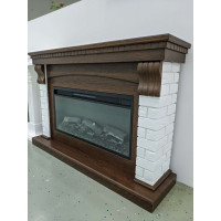 Каминокомплект InterFlame Ирландия Фотон36K08GLX орех с Foton36 орех