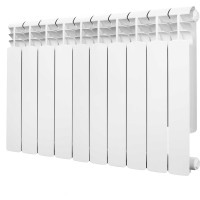 Электрический секционнный радиатор отопления ООО "ГЕЛЕОС" ГЕЛЕОС (8 секции, 0.92 кВт, 220В, до 16м2) ГР-8