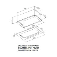 Полновстраиваемая вытяжка MEFERI SMARTBOX45WH POWER МФ-00000510