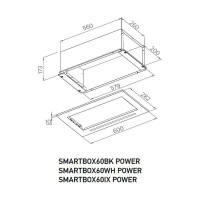 Полновстраиваемая вытяжка MEFERI SMARTBOX60IX POWER