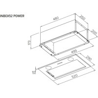 Полновстраиваемая вытяжка MEFERI INBOX52IX POWER МФ-00000517