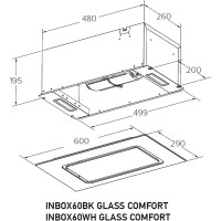 Полновстраиваемая вытяжка MEFERI INBOX60BK GLASS COMFORT МФ-00000553