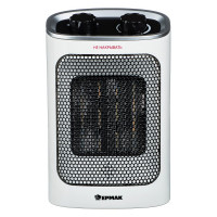 Тепловентилятор керамический вращающийся ЕРМАК 750/1500Вт, термостат, защита от перегрева, ручка 698-018