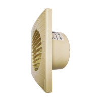Вентилятор осевой, вытяжной ВИЕНТО ВОЛНА малошумный, с таймером, обратный клапан, 240 м³/ч, сл. кость В125СТК STILL ivory
