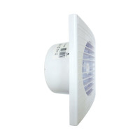 Вентилятор осевой, вытяжной ВИЕНТО малошумный, с таймером и датчиком влажности, обратный клапан, 240 м³/ч 125СНК STILL