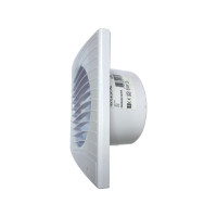 Вентилятор осевой, вытяжной ВИЕНТО ВОЛНА с таймером и датчиком влажности, с обратным клапаном, 240 м³/ч В125СНК