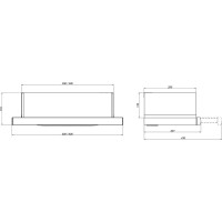 Телескопическая вытяжка ELIKOR Slide 60Н-430, нержавеющая сталь/нержавеющая сталь 211935