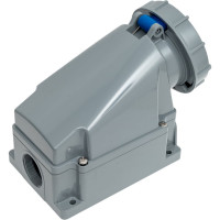 Настенная розетка PCE 63А 220V 1P+N+E IP67 133-6