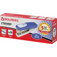 Степлер BRAUBERG №10 Germanium, синий, 226569