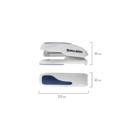 Степлер BRAUBERG Super №24/6 26/6, до 30 листов, серо-синий 229087
