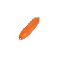 Шариковая ручка ОФИСМАГ X-333 Orange синяя, корпус оранжевый, узел 1 мм, линия письма 0.5 мм 143228
