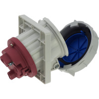 Встраиваемая наклонная розетка INPIN 63A/230V/1P+N+E/IP67, фланец 106x110 CA2180