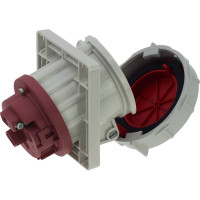 Встраиваемая наклонная розетка INPIN 63A/400V/3P+E/IP67, фланец 106x110 CA205