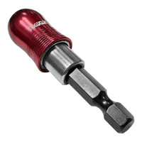 Адаптер для бит 8 шт, 1/4", с держателем и двойным магнитом vertextools АД-1/4