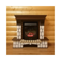 Каминокомплект InterFlame Экстер Магия Люкс Majestic BL Majestic темный дуб