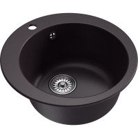 Мойка MIXLINE ml-gm13 круглая, шоколад (345), 495мм (глуб. чаши 200) new 551899
