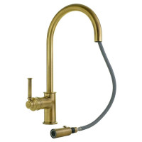 Смеситель для кухни Migliore ERMITAGE MINI с вытяжной лейкой, ручка сбоку, латунь, бронза 31525
