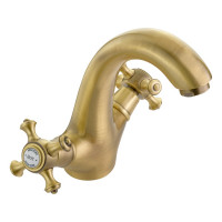 Смеситель для раковины Migliore PRESTIGE донный клапан "click-clack", бронза 31600