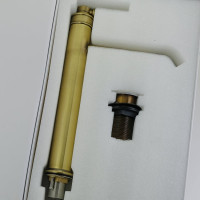 Смеситель для раковины Migliore ERMITAGE MINI высокий, ручка сверху латунь, донный клапан "click-clac, бронза 31420