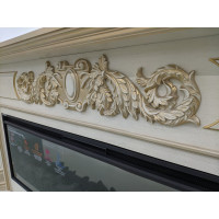 Каминокомплект InterFlame Лорд Ареал50 бежевый с золотой патиной с Freespace50 бежевый ЗП