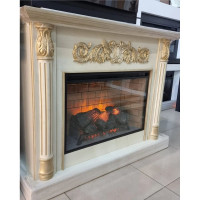 Каминокомплект InterFlame Лорд Фотон21-33 бежевый с золотой патиной с FOTON 21-33 беж ЗП