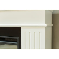 Каминокомплект ELEKAM ostin с очагом pulsar 23 белый с черным 100106