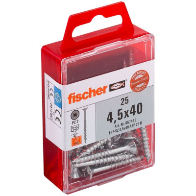 Универсальный шуруп Fischer FPF-SZ 4,5x40, 25 шт. 657465